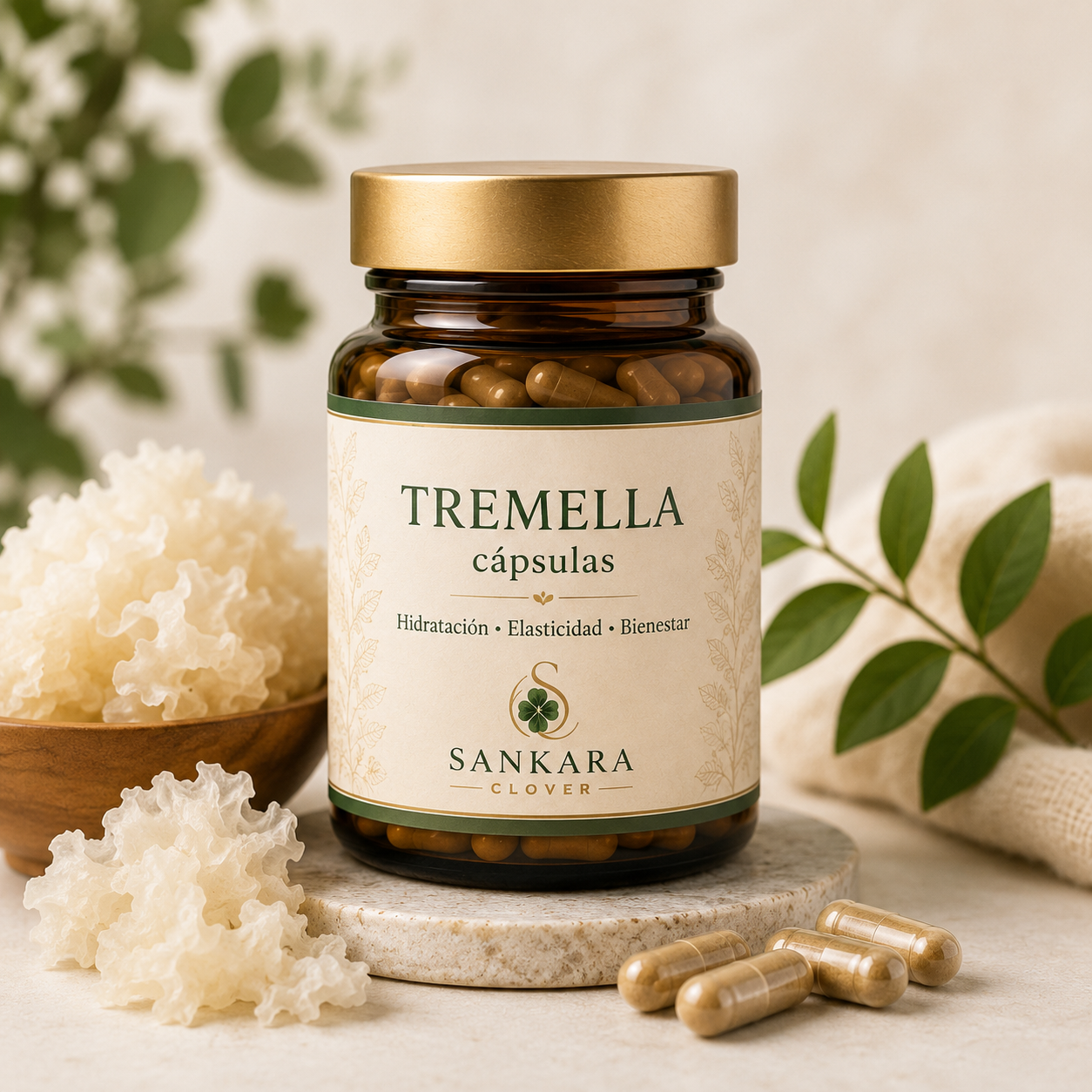 Tremella en Cápsulas | Hidratación, Elasticidad y Bienestar