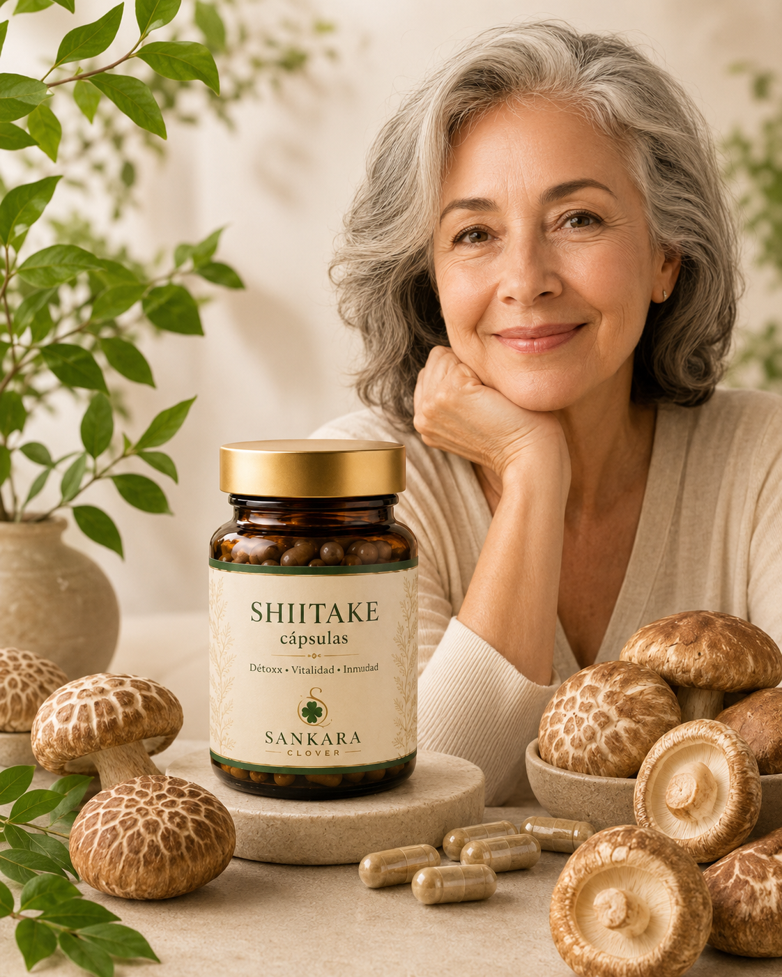 Shiitake en Cápsulas | Defensas, Vitalidad y Bienestar