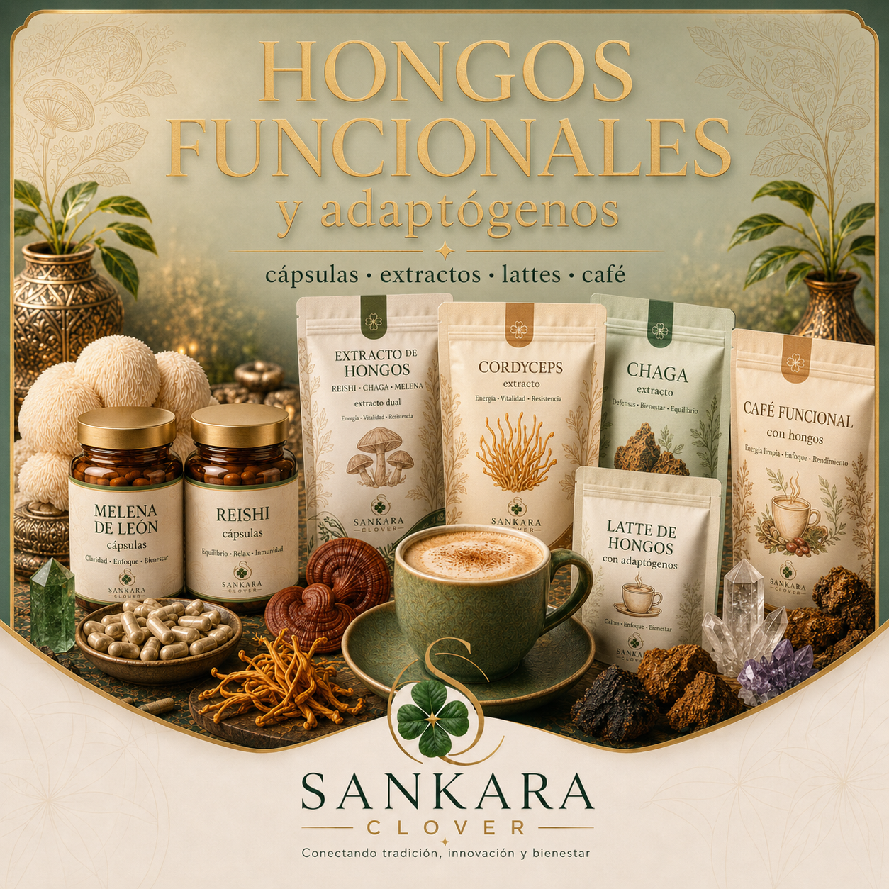 Hongos Funcionales y Adaptógenos.